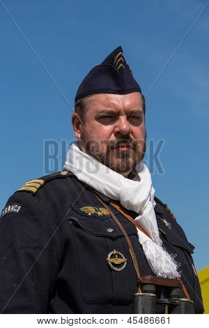 Historical reenactment of WWII in Kiev, Ukraine