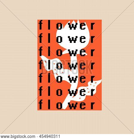 Colorful Abstract Scandinavian Floral Shapes Poster Design For Art And Music Event