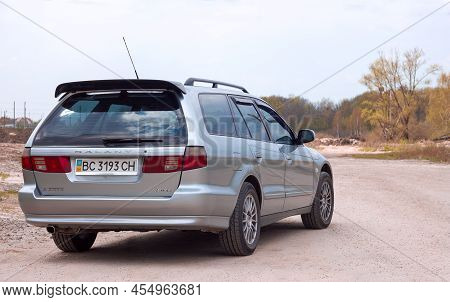 Lviv Ukraine - 05 02 2022: Mitsubishi Motors. Mitsubishi Galant Station Wagon Comfortable And Fast C