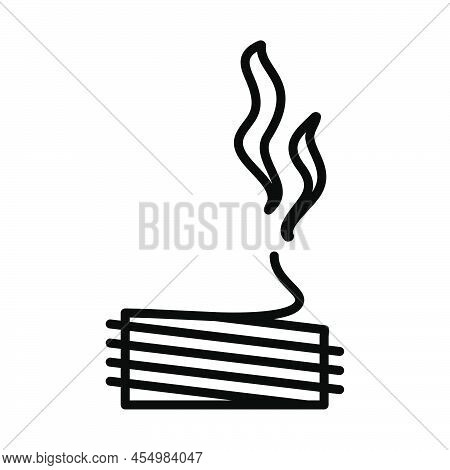 Solder Wire Icon. Bold Outline Design With Editable Stroke Width. Vector Illustration.