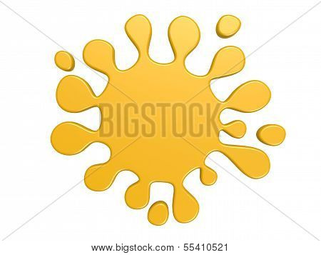 Gold water splash