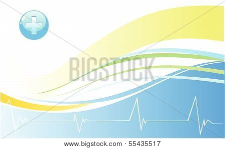 Medicine background Health line