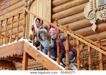 Family On The Stairs