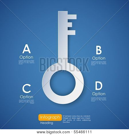 illustration of Key to Success infograph