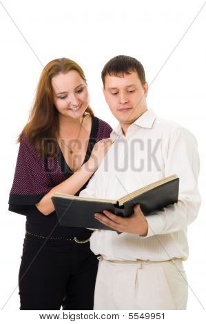 Coppia lettura libro