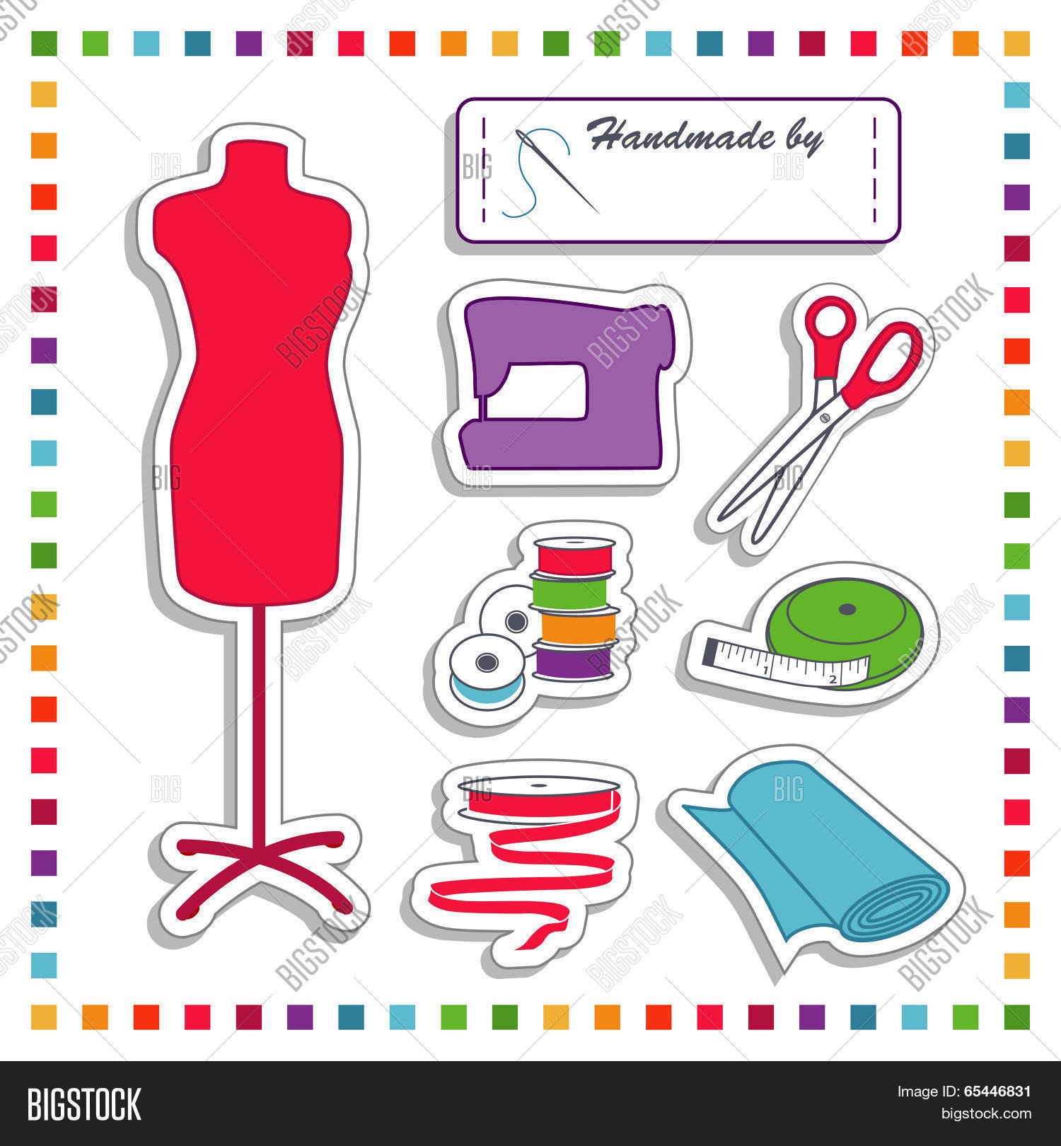 Sewing Stickers, Vector & Photo (Free Trial) Bigstock