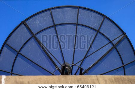 Big Black Satellite Dish