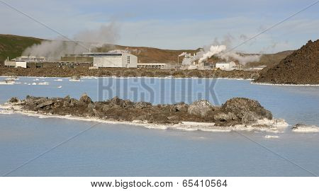 Iceland. Reykjanes Peninsula. Blue Lagoon. Geothermal Spa