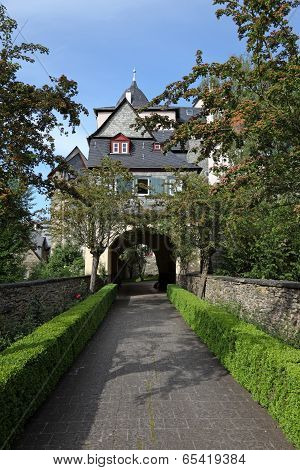 Old Castle In Town Runkel. Germany