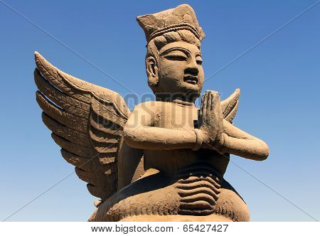 Clay Statue Of Mythological Flying Celestial, Ningxia, China