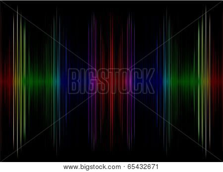 Abstract  Multicolored Sound Equalizer Display As Background.