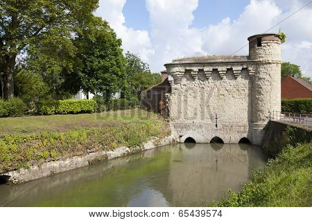 Tower Of Water Gate In Cambrai