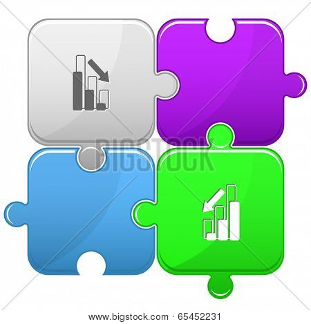 Graph degress. Raster puzzle.