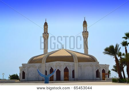 Mosque in jeddah close up