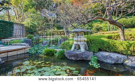 A Small Garden at Hasedera Temple In Kamakura