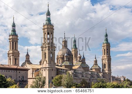 Basilica Of Our Lady Of Pilar In Zaragoza, Spain