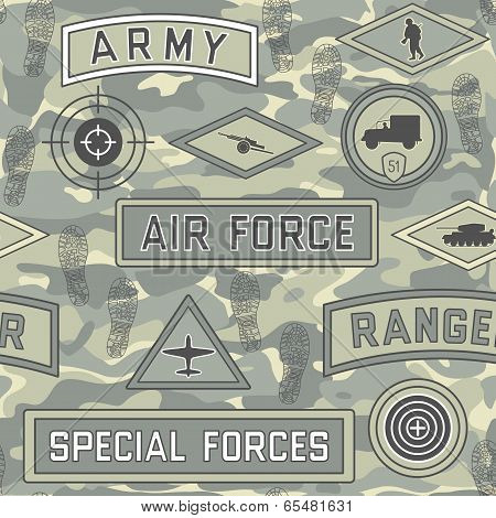 Seamless Military Pattern 08