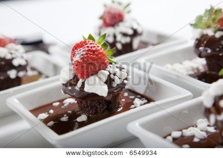 Chocolate Mudcake s jahodou