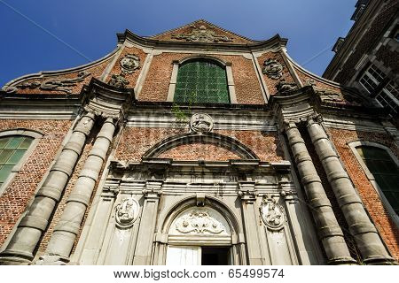 Old Abbey In Small Belgium City