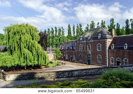 Old Abbey In Small Belgium City