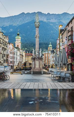 Saint Anne Column In Innsbruck, Austria.