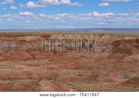 Beautiful colorful rock formations of the Painted Desert