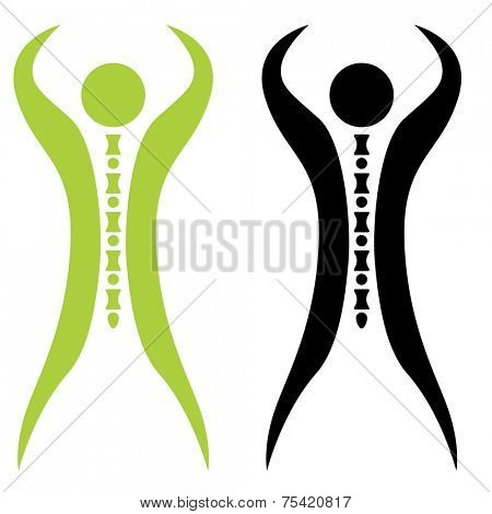 An image of a strong spine man.