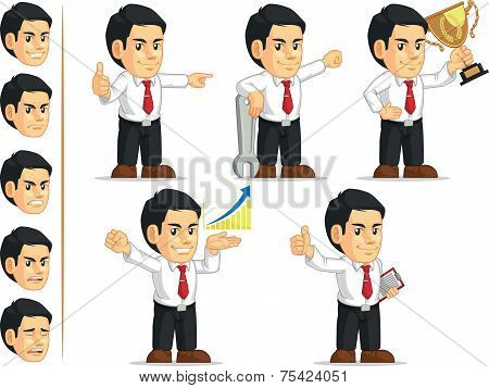 Office Worker Customizable Mascot 7
