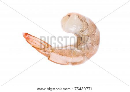 Raw decapitated shrimp.