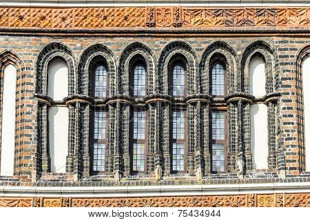 The Holsten Gate (holstentor) In Lubeck Old Town, Schleswig-holstein, Germany