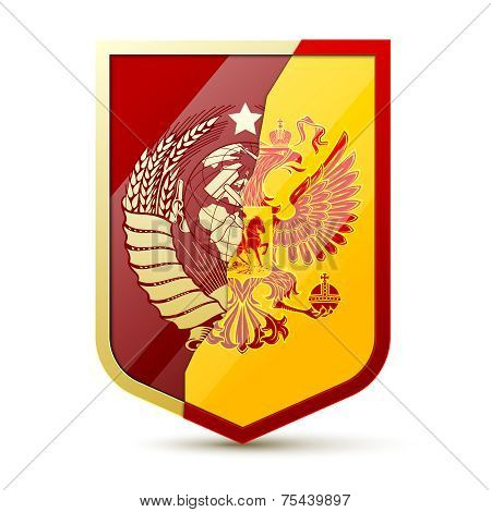Coat of arms Soviet Union and Russia