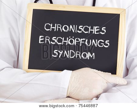 Doctor Shows Information: Chronic Fatigue Syndrome In German