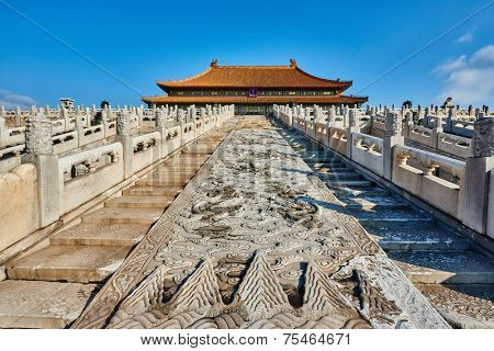 Taihedian Home of supreme harmony  imperial palace Forbidden City of Beijing China