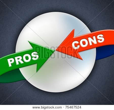 Pros Cons Arrows Shows All Right And Ok