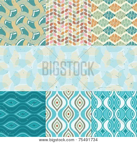 Seamless retro patterns