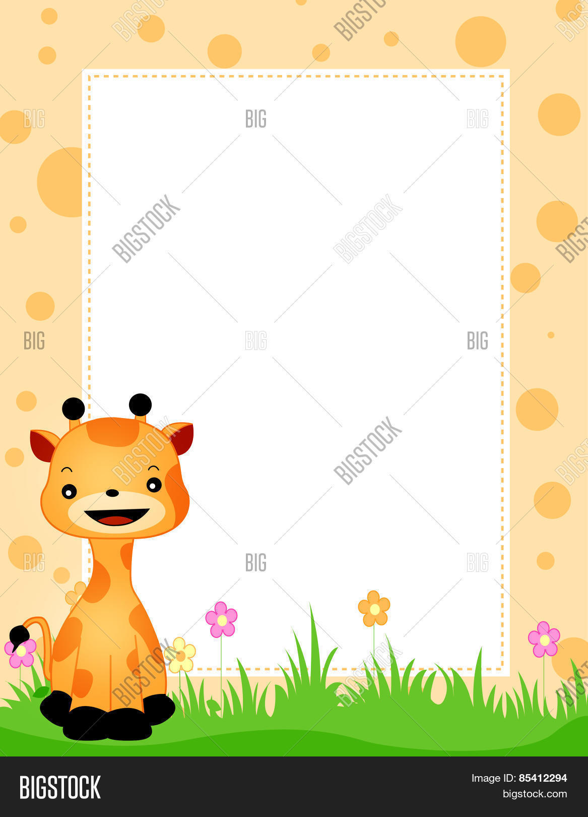 Giraffe Border Clip Art