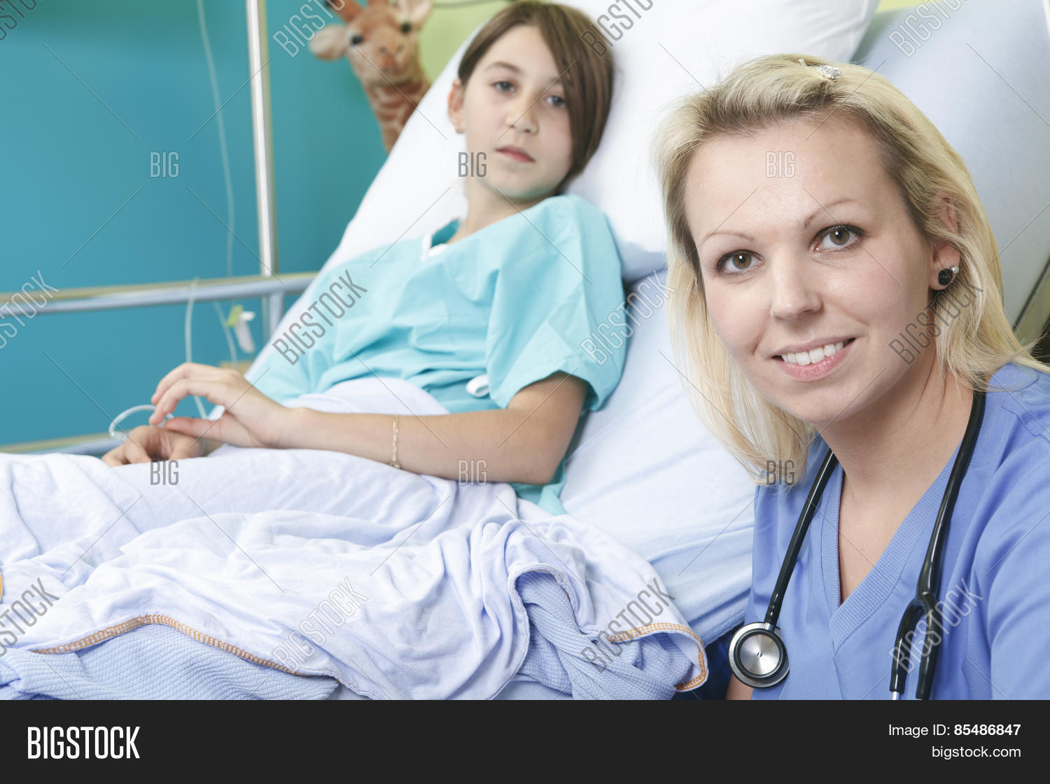 Little Girl Hospital Image & Photo (Free Trial) Bigstock