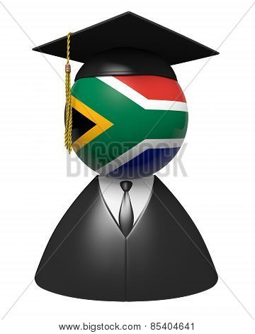 South Africa college graduate concept for schools and academic education