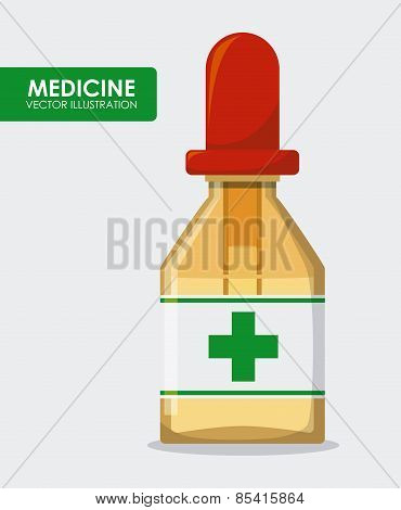 medical design ove white  background vector illustration