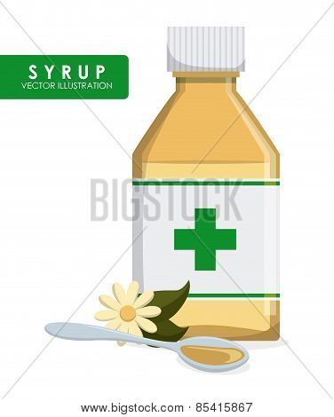 medical design ove white  background vector illustration