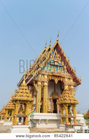 Temple with sky background
