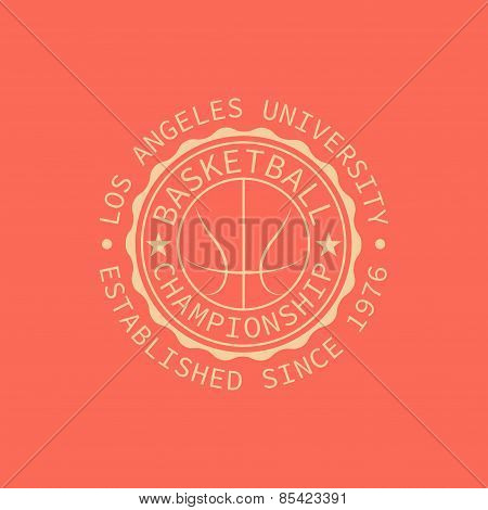 Los Angeles University Stamp For Typography