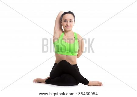 Cow Face Yoga Pose