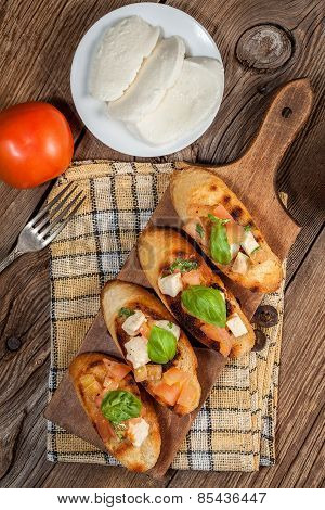Appetizer Bruschetta.