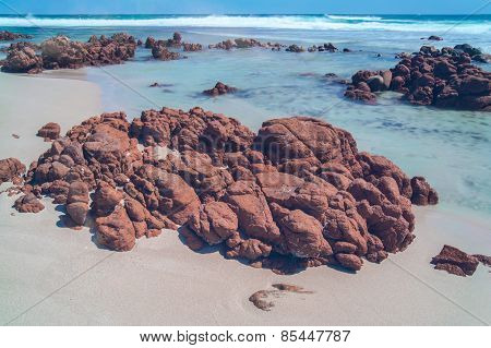 Red Rocks At The Beach
