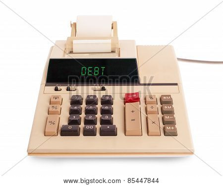 Old Calculator - Debit