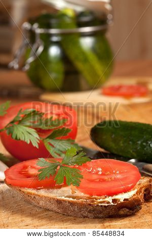 vegetable ingredients of breakfast
