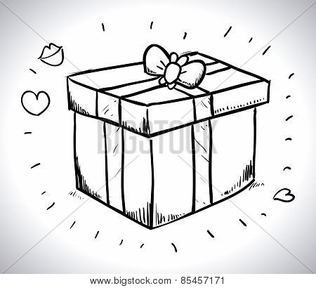 love design over  gray background vector illustration