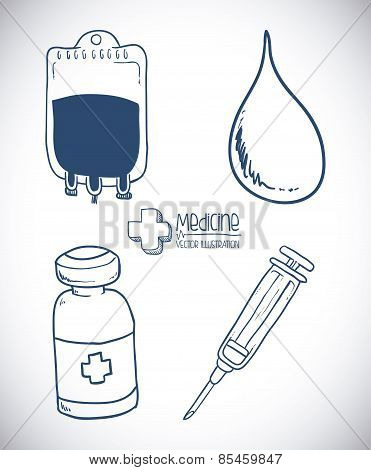 medicine design over gray background vector illustration