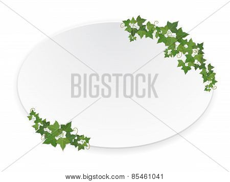 Ellipse Banner With Ivy